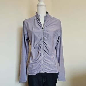 Women's Grey Zip-Up SPF Sun Jacket